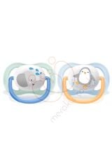 Philips Avent Ultra Air Animals 2li Emzik 0-6 Ay - Erkek