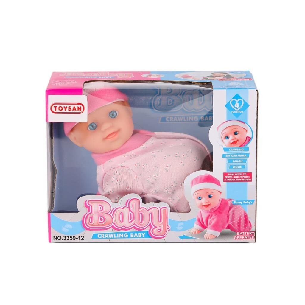 Nessiworld 3359-12 Emekleyen Sesli Bebek -Toysan Oyuncak