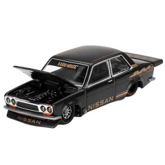 Nessiworld Mini Gt 1:64 Datsun 510 Pro Street Full Carbon V1