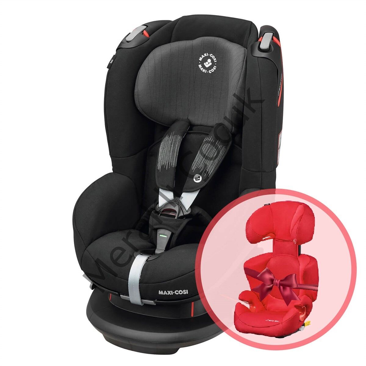 Maxi-Cosi Tobi Oto Koltuğu Frequency Black / Rodi XP FİX Oto Koltuğu Poppy Red Hediyeli