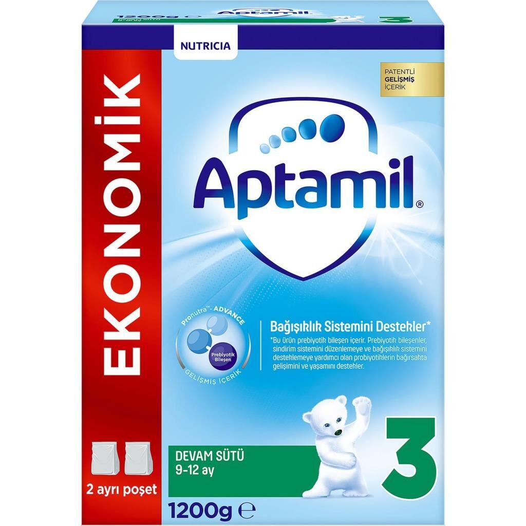 Aptamil Devam Sütü Maması No3 9-12 Ay 1200 Gr