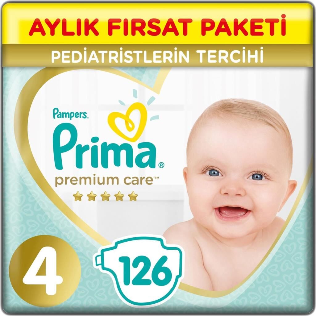 Nessiworld Prima Premium Care Aylık Fırsat Paketi 4 Beden 126 Adet