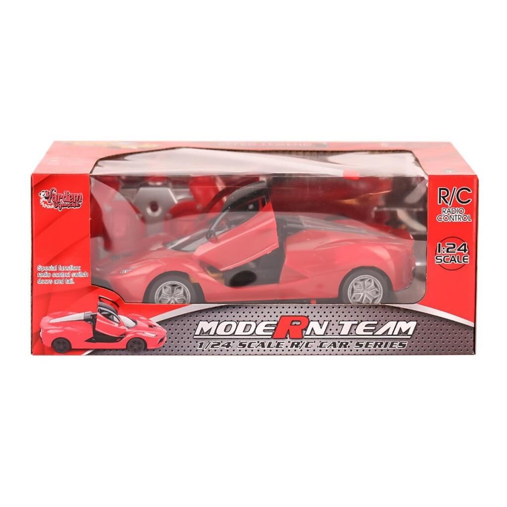 Nessiworld RG-1382-9-11 Kumandalı Kapıları Açılabilir Işıklı Spor araba 1:24 Vardem Oyuncak