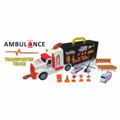 Nessiworld ERN-877 Heroes Toys Çantalı Ambulans Taşıyıcı Tır Seti - Eren Oyuncak