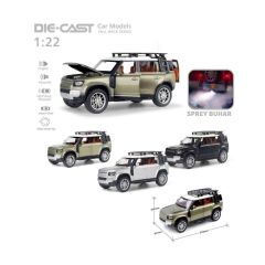 Nessiworld HCL-510A Çek Bırak 1:22 Sesli Ve Işıklı Buharlı DF Metal Jeep