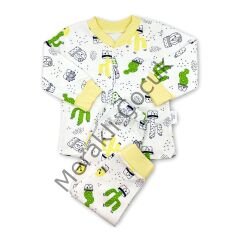 Sema Baby Sleeper Cactus Bebek Pijama Takımı 6-9 Ay - Sarı