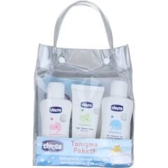 Chicco 5 Parça Tanışma Seti Şeffaf Çantalı - Mavi