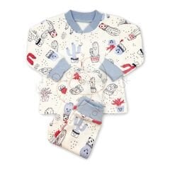 Sema Baby Sleeper Cactus Bebek Pijama Takımı 3-6 Ay - Mavi