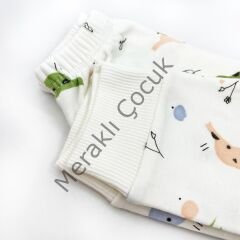 Sema Baby Happy Birds Bebek Pijama Takımı 3-6 Ay