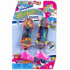 Nessiworld HXL17 Hot Wheels Skate Retro Temalı İkili Parmak Kaykay ve Ayakkabı Paketi