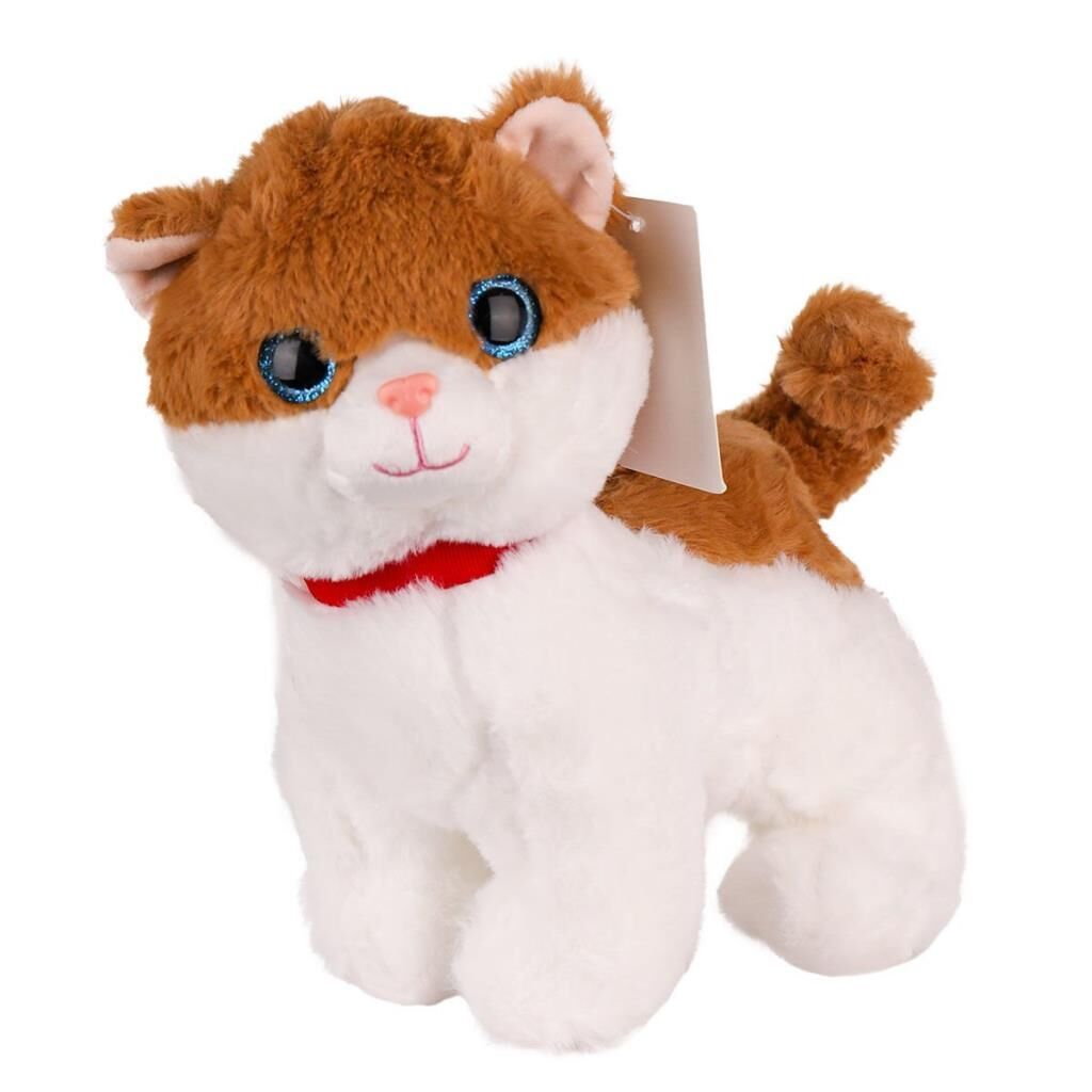 Nessiworld KZL-2311010 Peluş Miyavlayan Kedi -Kızılkaya Oyuncak