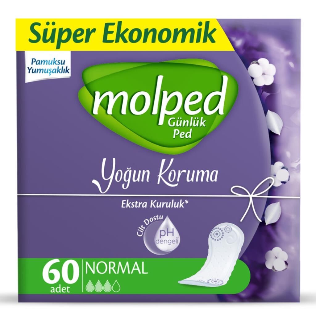 Nessiworld Molped Günlük Ped Yoğun Koruma Süper Eko 60 Adet